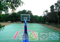 Synthetic Rubber Modular Sports Flooring , Outdoor Sport Court Tiles Low Heat Reflection
