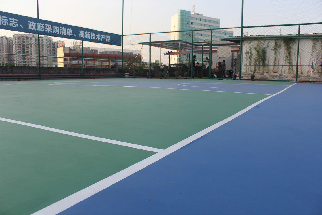 Green Color Outdoor Multi Sport Court For Basketball Games / Badminton