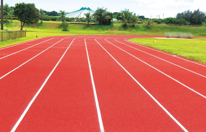 Revestimento padrão da pista de atletismo de borracha sintética de IAAF para a cor vermelha dos jogos dos esportes